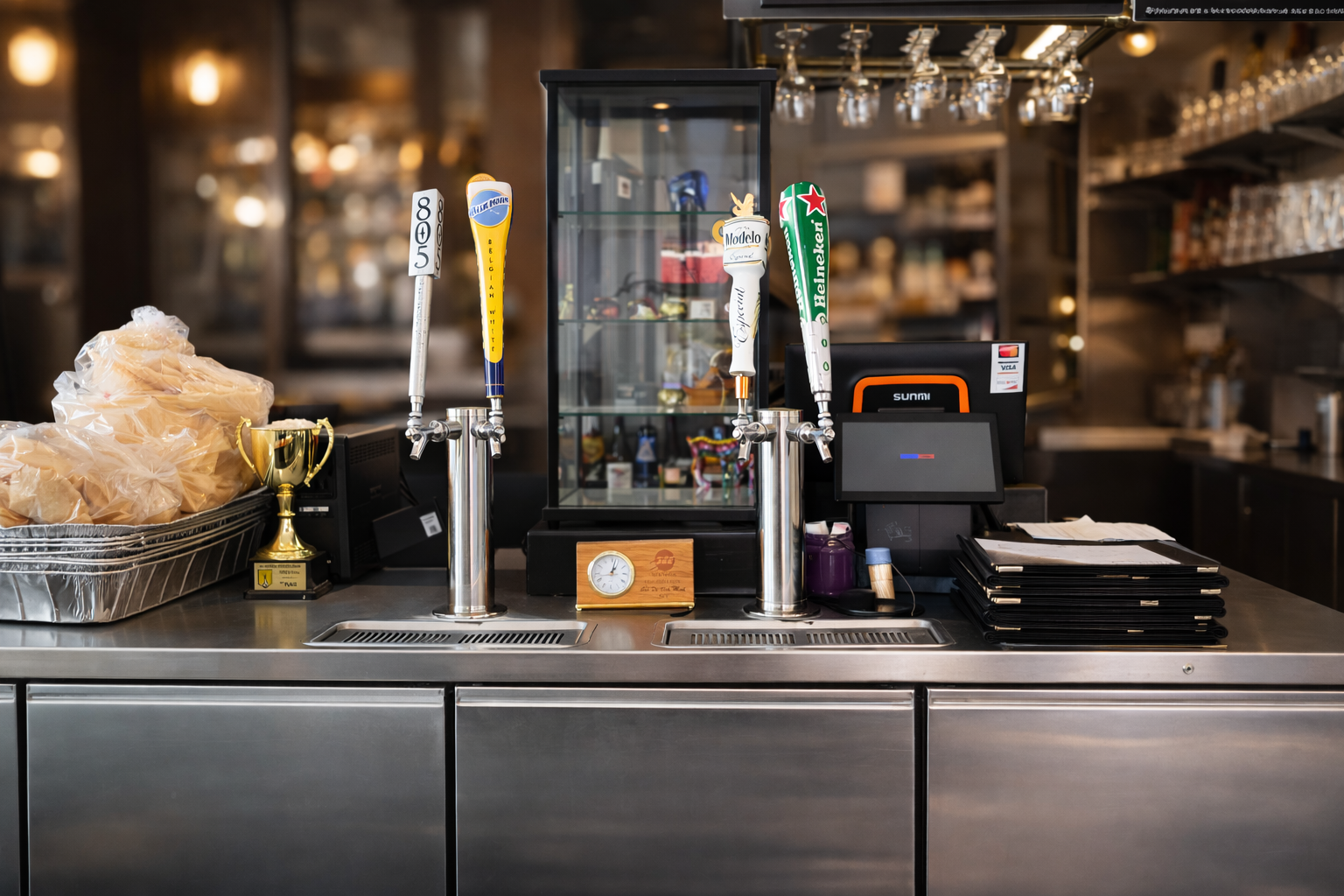 Heated patio seating